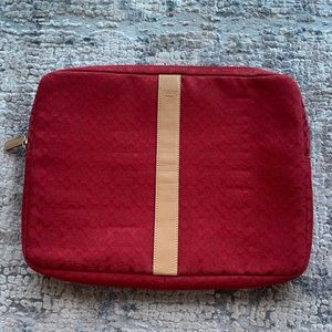 Coach Red Signature Laptop Case